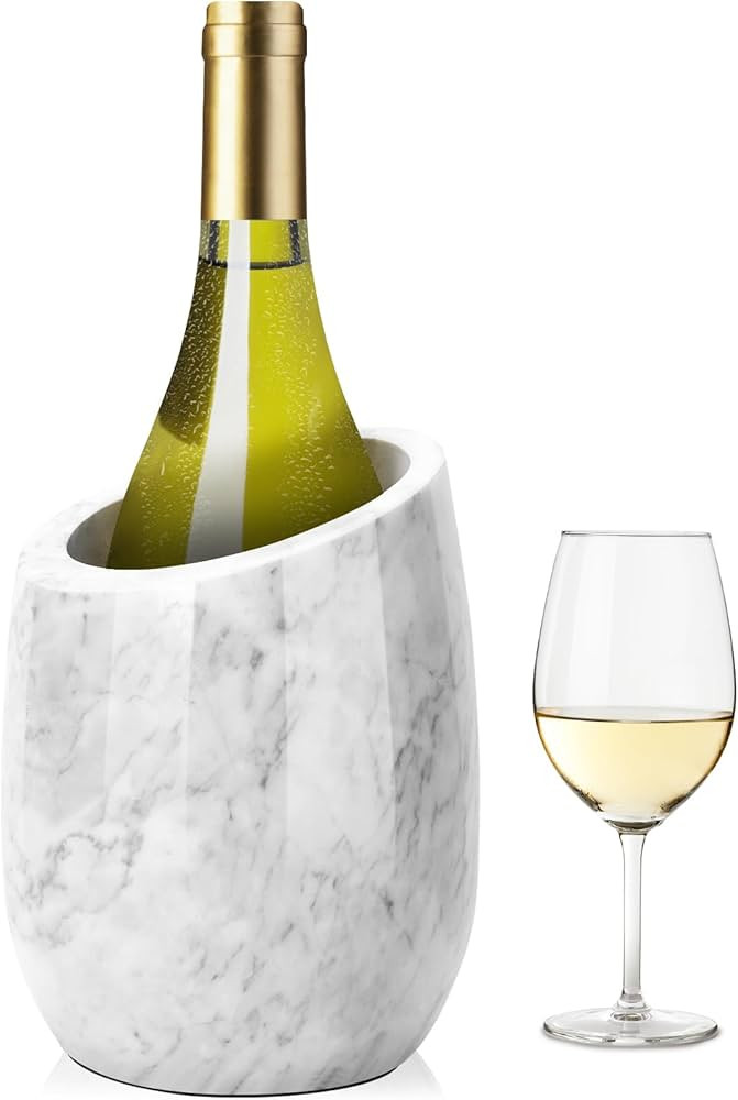 ZORMY Premium Marble Wine Chiller Bucket, Wine and Champagne Cooler, Wine Bottle Ice Chiller, 750... | Amazon (US)