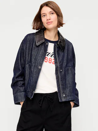 Cropped Barn Jacket | Old Navy (US)