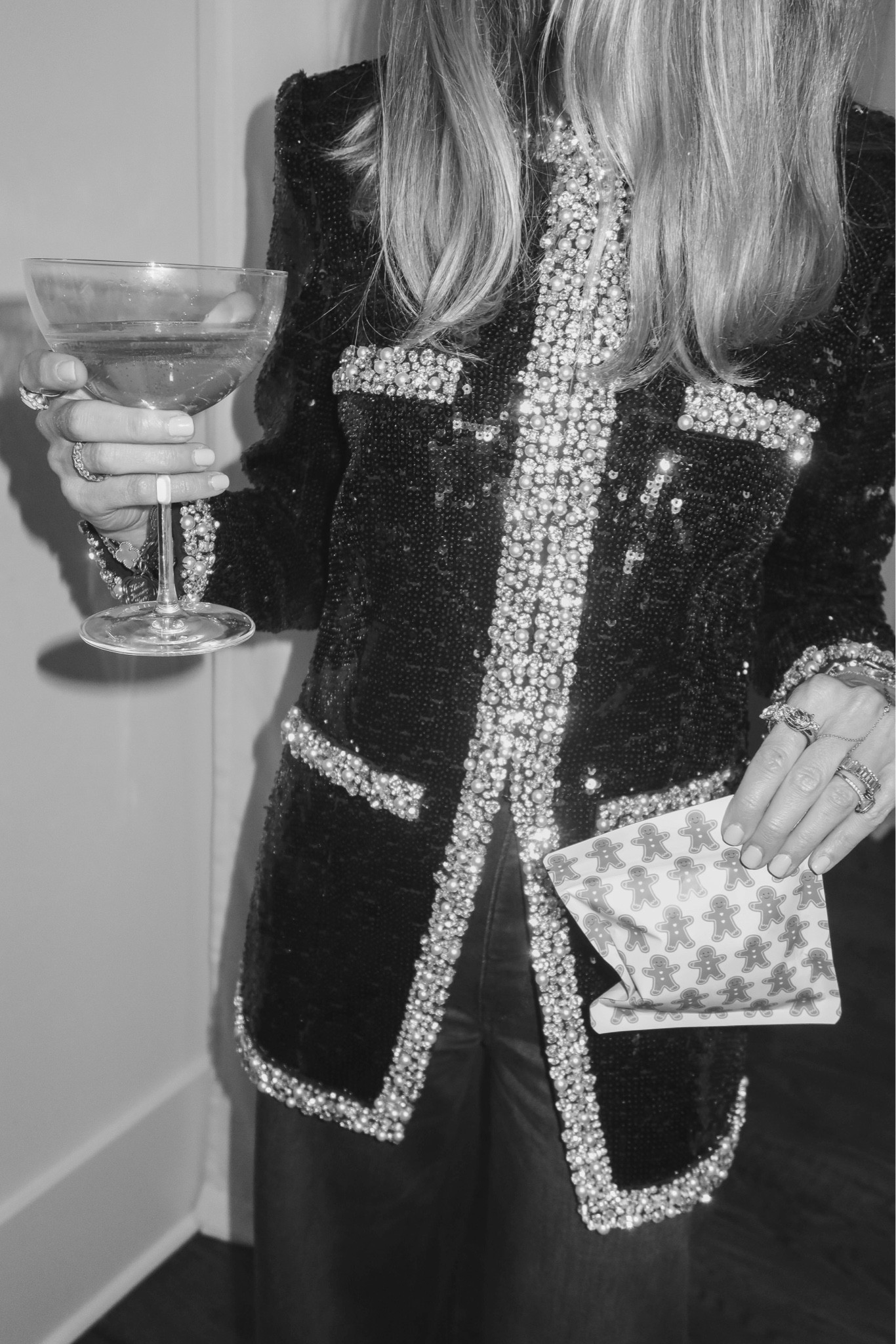 Party jacket! Perfect for holidays and New Year’s Eve. 