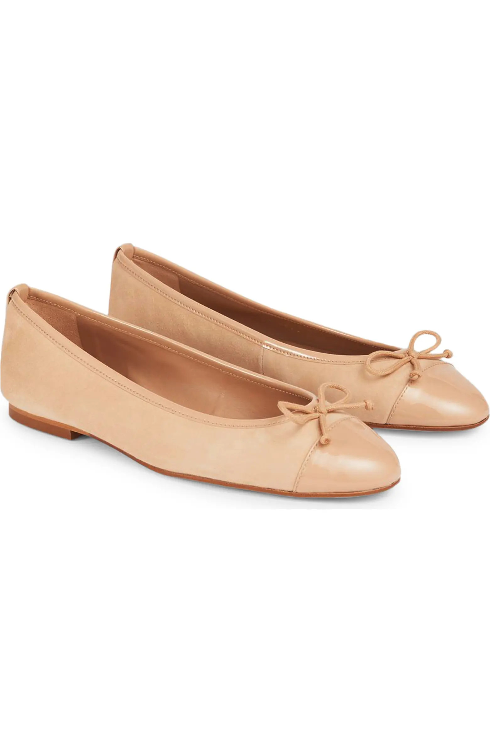 LK Bennett Kara Cap Toe Ballet Flat (Women) | Nordstrom | Nordstrom