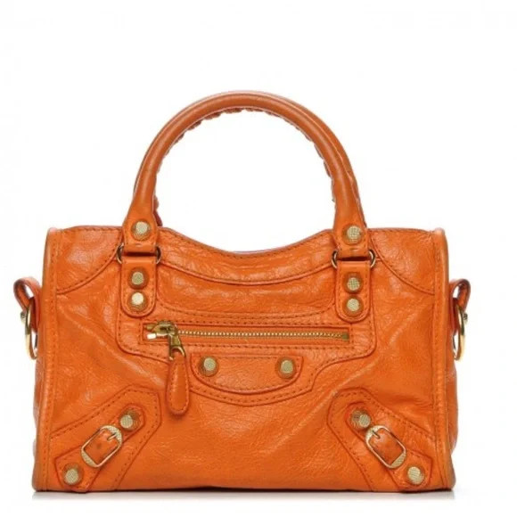 Balenciaga Tangerine Leather Mini RH City Bag Vintage | Poshmark