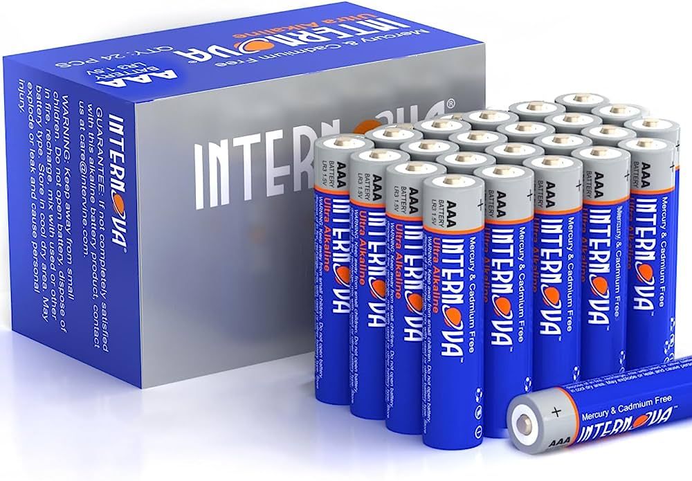 INTERNOVA ® AAA High-Performance Alkaline Batteries, 10-Year Shelf Life (24 Count) | Amazon (US)