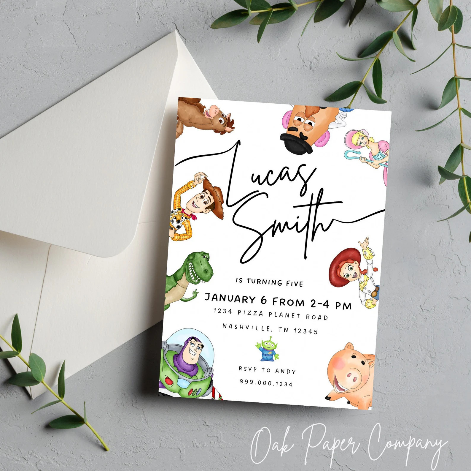 Toy birthday party invite. Toy themed party.Mailed invitations with envelopes. | Etsy (US)