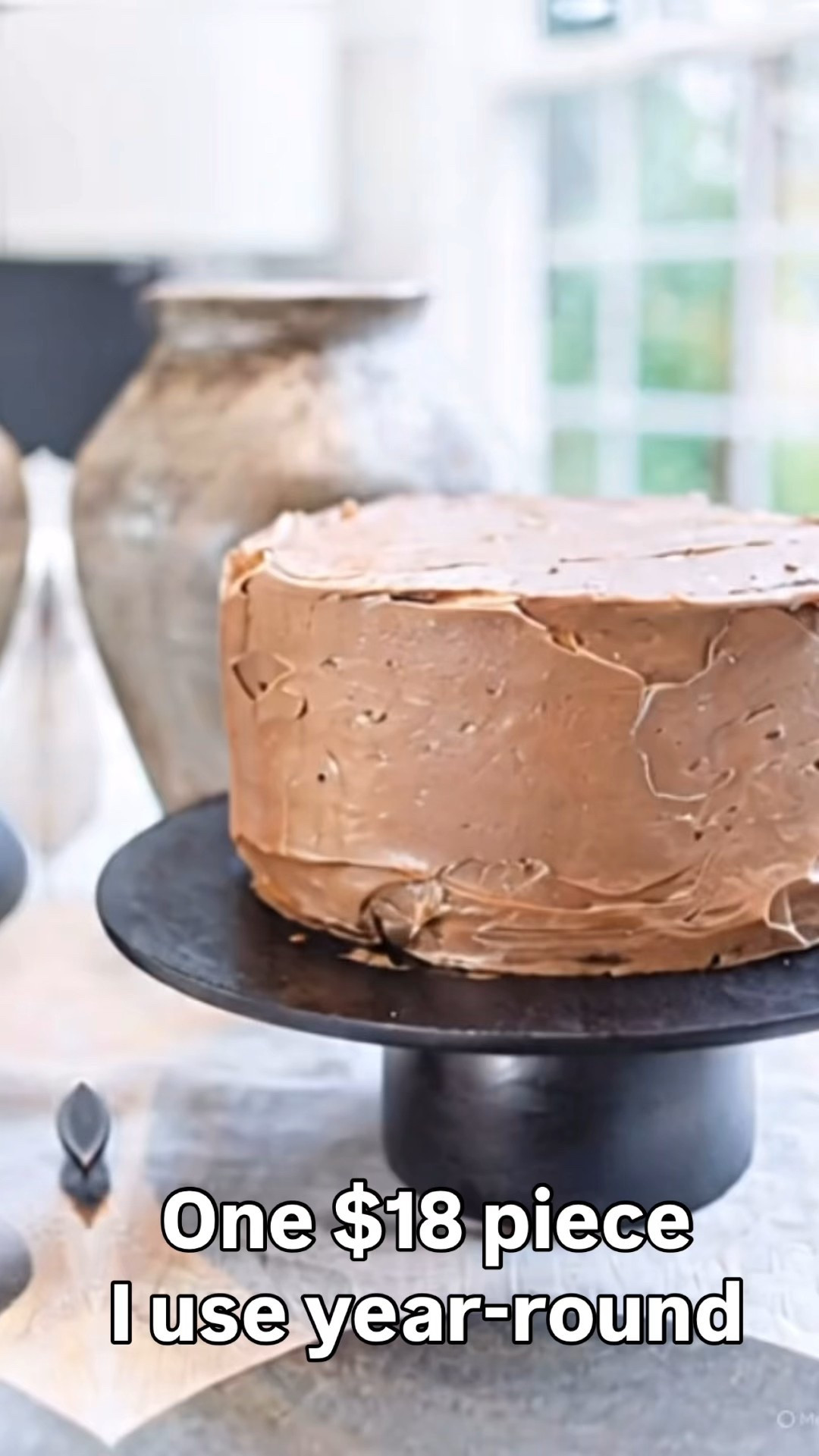 This modern black wood cake stand is under $18 and one of my favorite everyday kitchen pieces. It works for birthdays, holidays, and simple counter styling all year long.

Such an easy way to elevate desserts, coffee bars, or open shelving without spending much.

#LTKfoodie #LTKFindsUnder50 #LTKHome