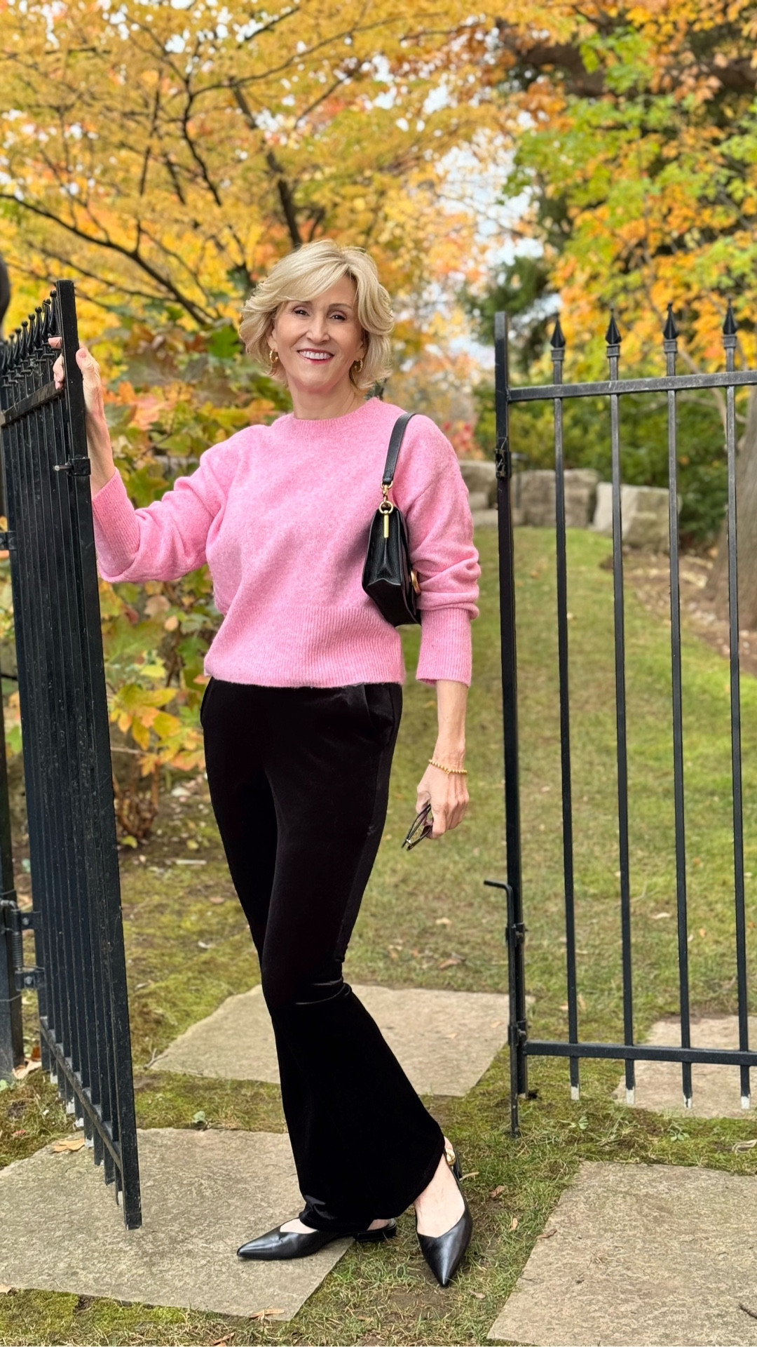 Soft, cozy, and polished all at once 💕🖤
This pink sweater from Macy’s feels like a hug, while the black velvet pants add a touch of holiday-ready elegance. Black ballet flats finish the look for effortless style that’s comfy enough for all your seasonal plans ✨

#LTKOver40 #LTKootd #LTKSeasonal