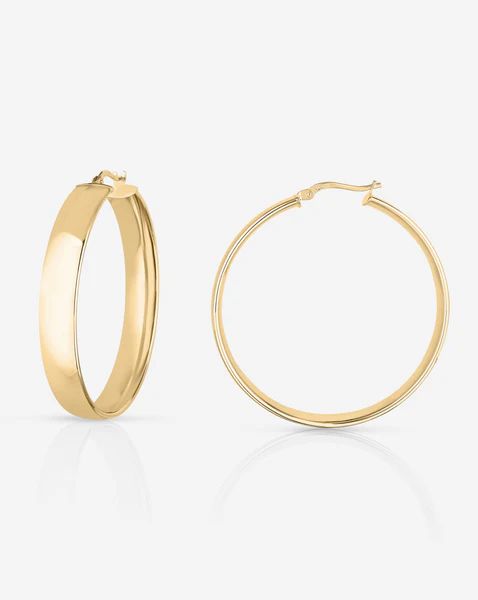 Gold Flat Hoops | Ring Concierge