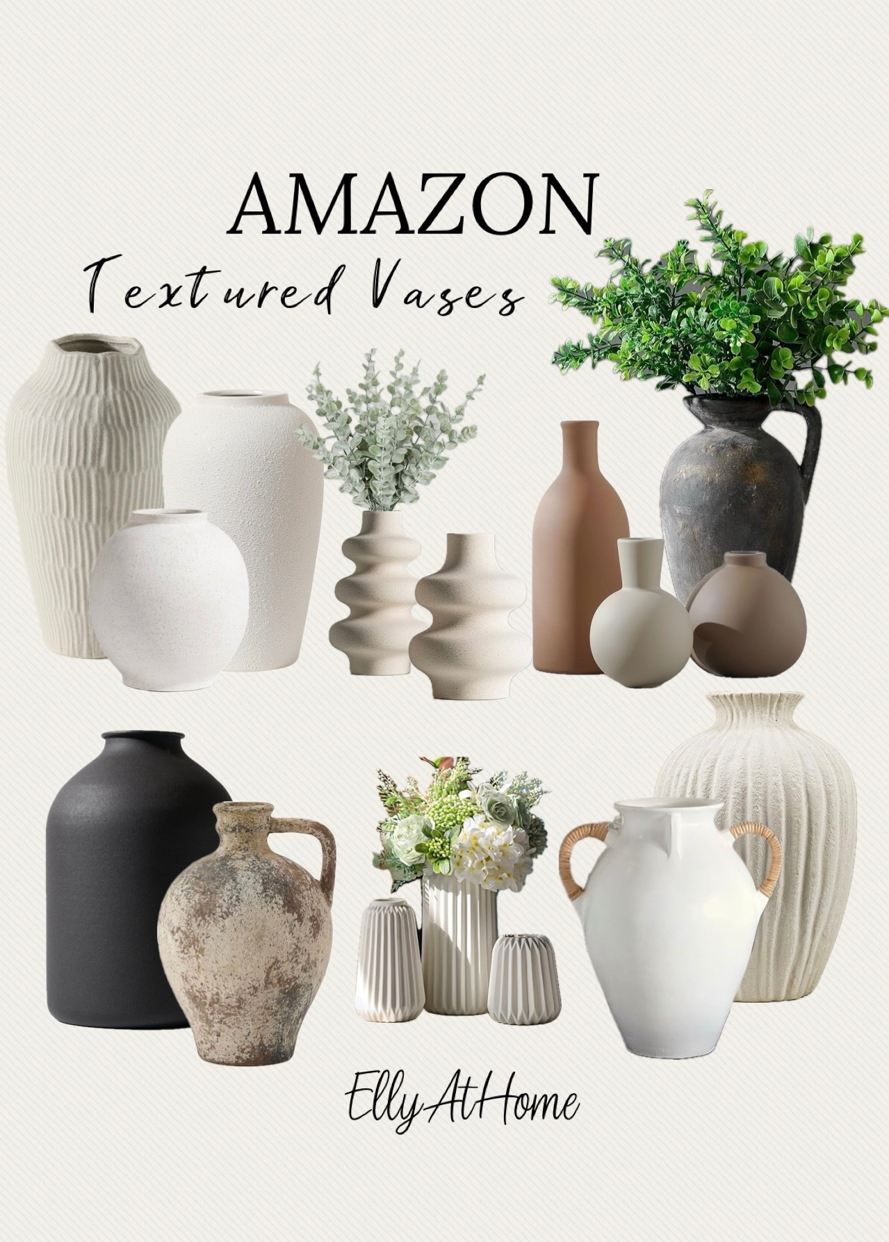 Amazon textured vases for faux, fresh flowers and styling. Also shop faux floral ideas. Amazon prime day deals ends soon! Free shipping. Home decor accessories. 

#LTKSaleAlert #LTKFindsUnder50 #LTKHome