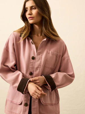 Sunwashed Canvas Barn Jacket - Nostalgia Rose | Faherty