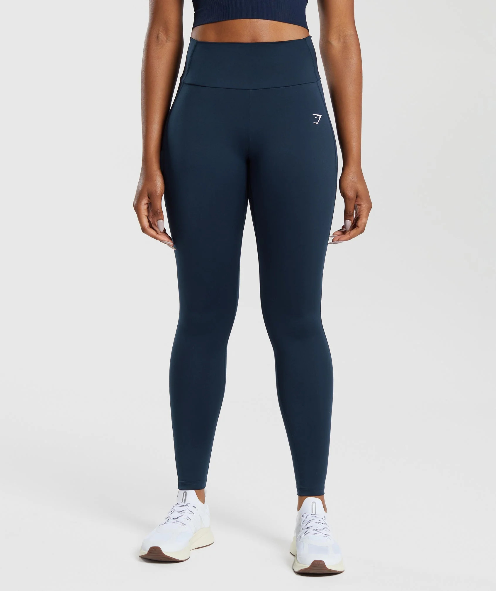 Gymshark Everyday Contour Leggings - Navy | Gymshark US