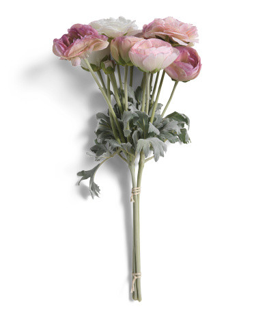 21in 5pc Faux Ranunculus Floral Bundle | TJ Maxx