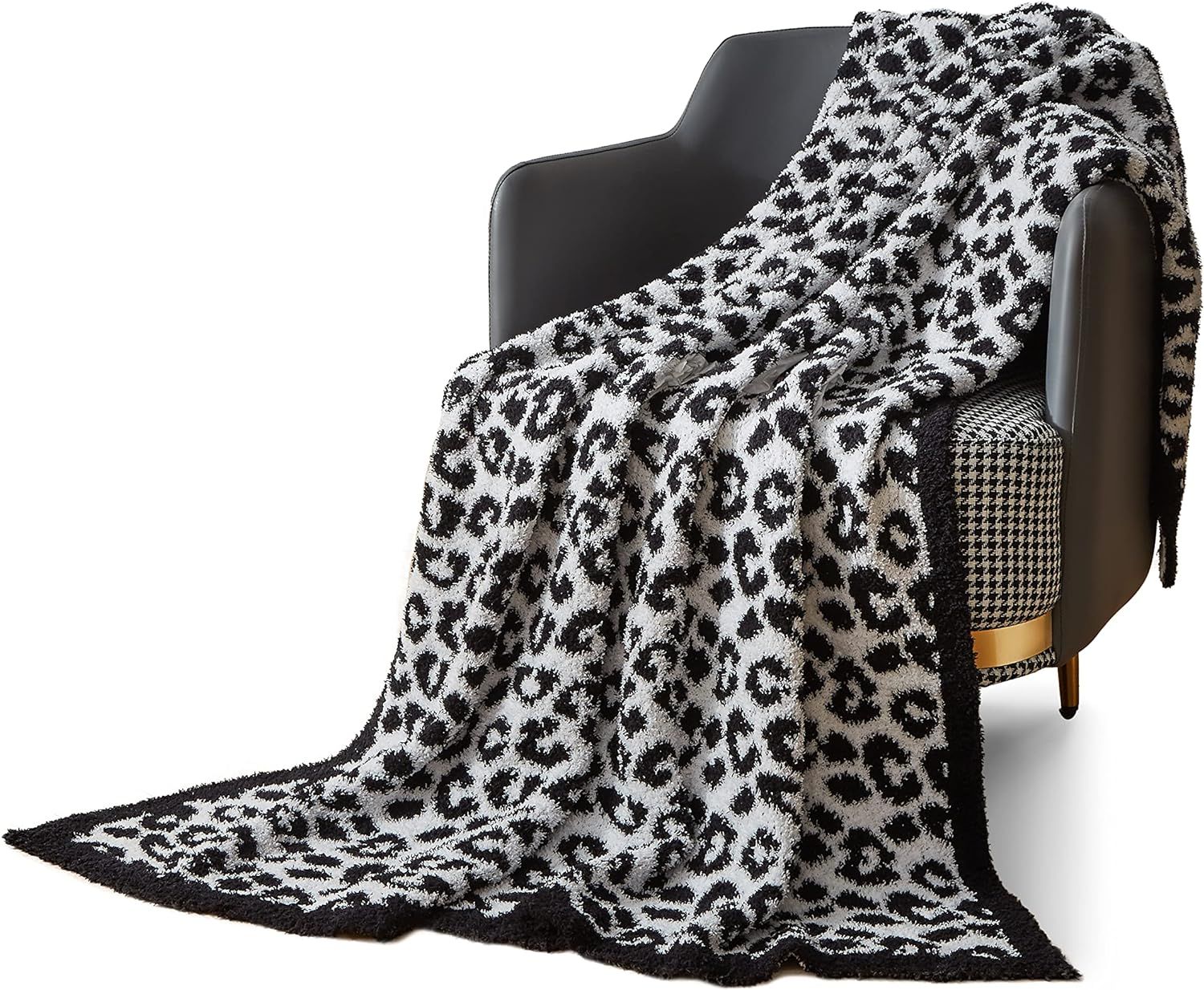 Lutoris Lightweight Plush Fuzzy Cozy Leopard Blanket,Warm Reversible Print Blanket for Men or Wom... | Amazon (US)