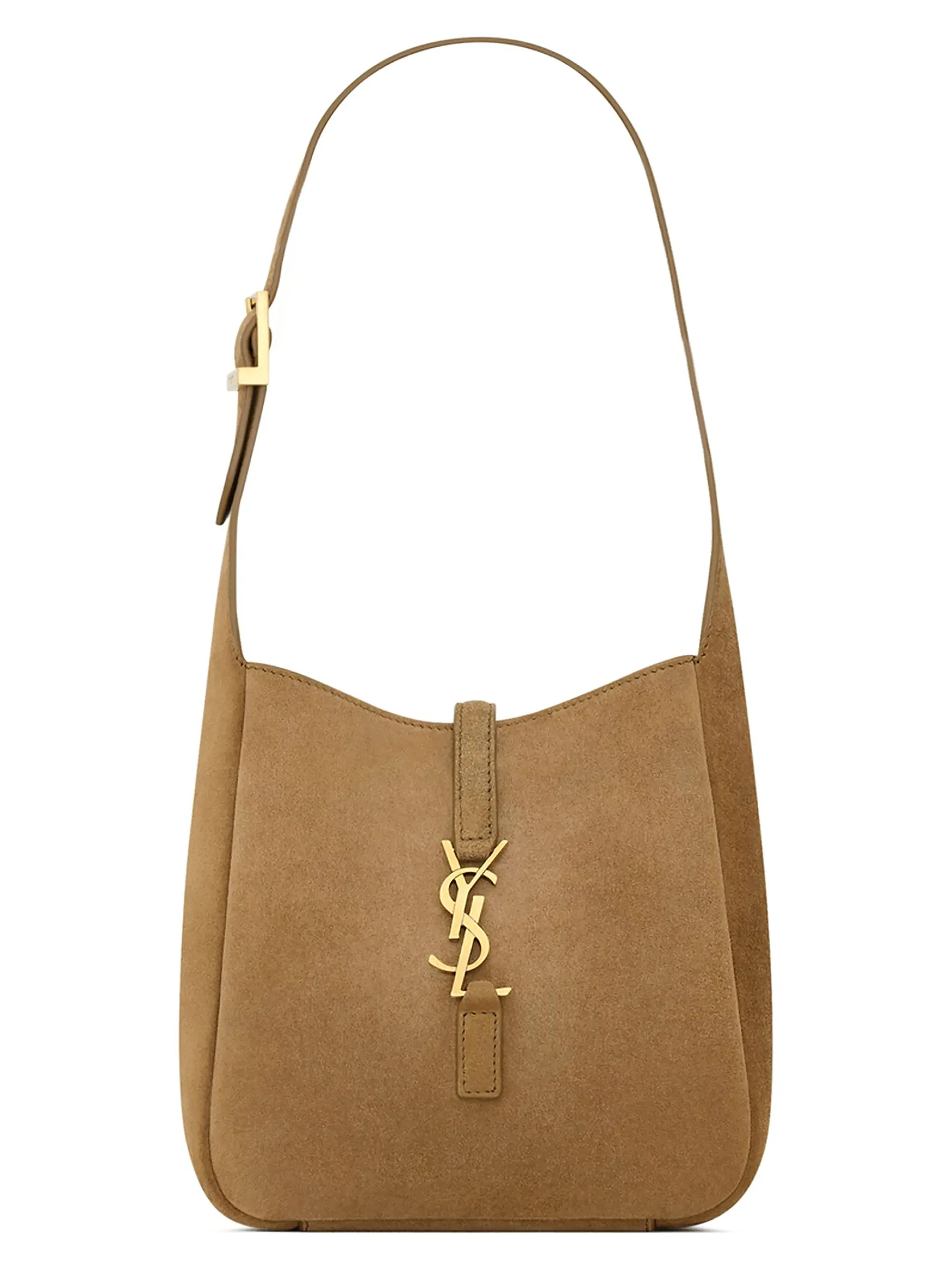 Saint Laurent Le 5 &Agrave; 7 Supple Baby Shoulder Bag in Suede | Saks Fifth Avenue | Saks Fifth Avenue