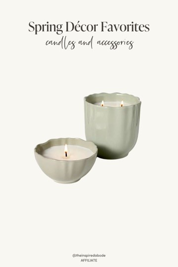 The easiest way to upgrade your home? A new fresh candle 🙌🏻 Target has the cutest options like these pretty scalloped candles in a nice sage green hue 🤍

#LTKFindsUnder50 #LTKSeasonal #LTKHome