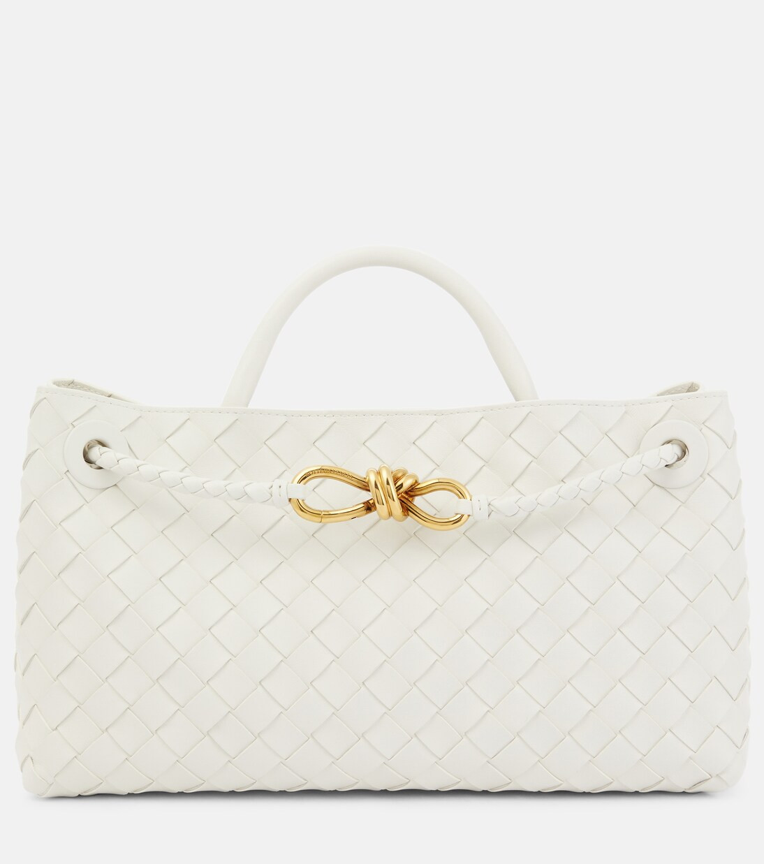 East-West Andiamo Intrecciato leather tote bag | Mytheresa (UK)