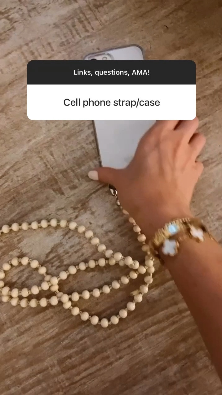 Cell phone case and crossbody strap 