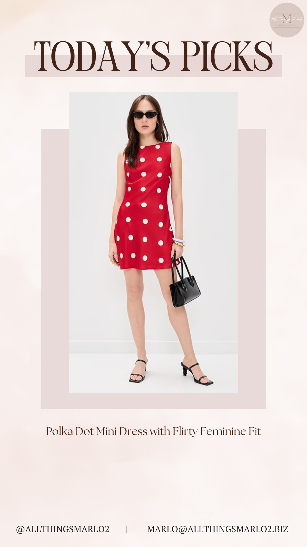 Polka Dot Mini Dress with Flirty Feminine Fit 

 #LTKootd #LTKWorkwear #LTKTravel