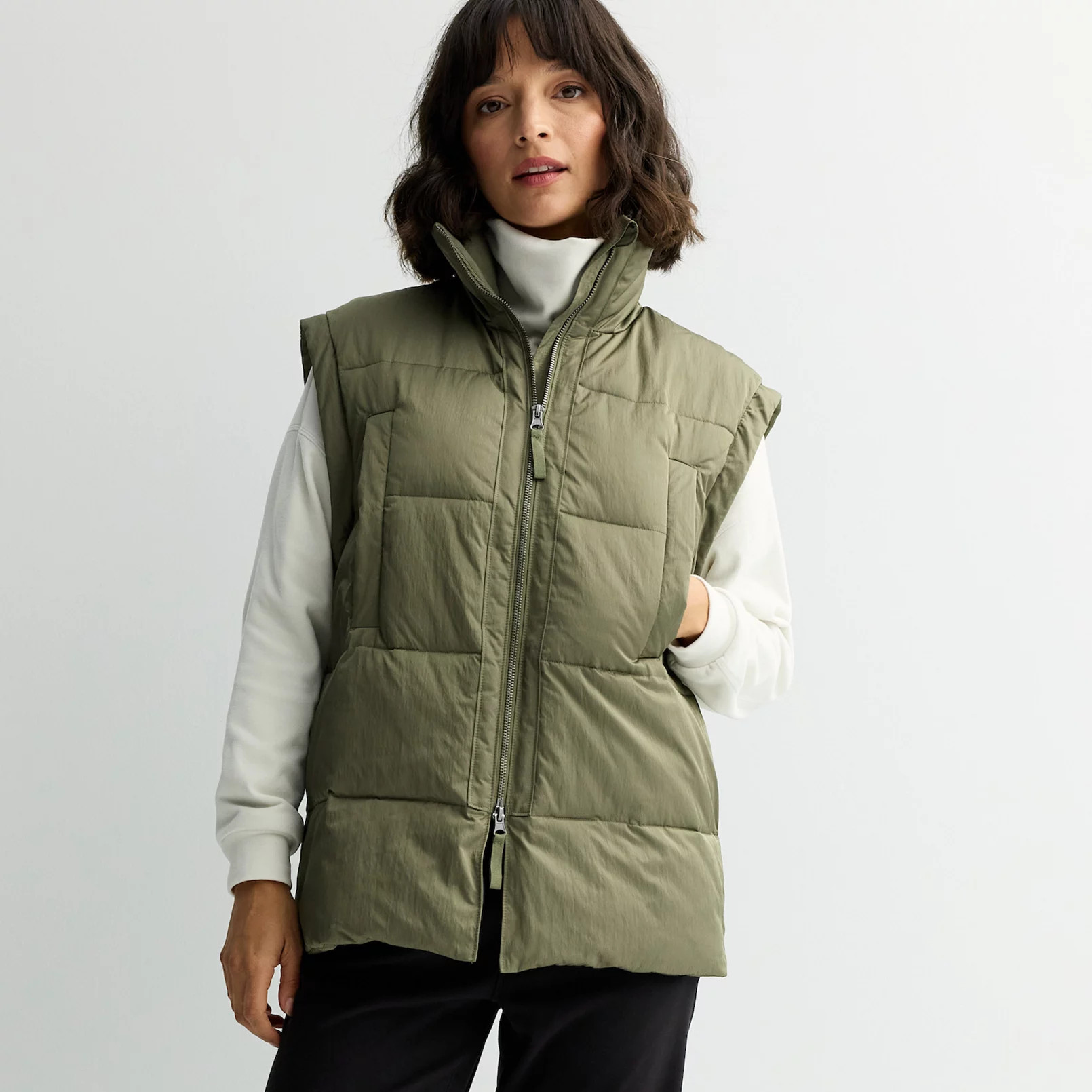 Women's FLX Oversized Quilted Vest | Kohl's