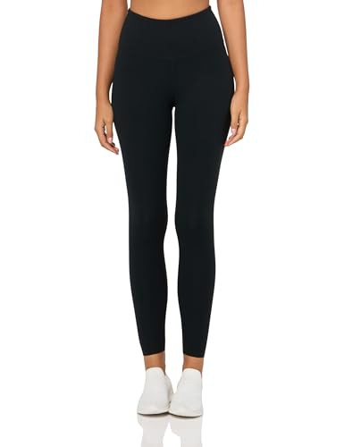 Danskin Women's Performance Nylon High Rise Ankle Legging, Black Salt, Large | Amazon (US)