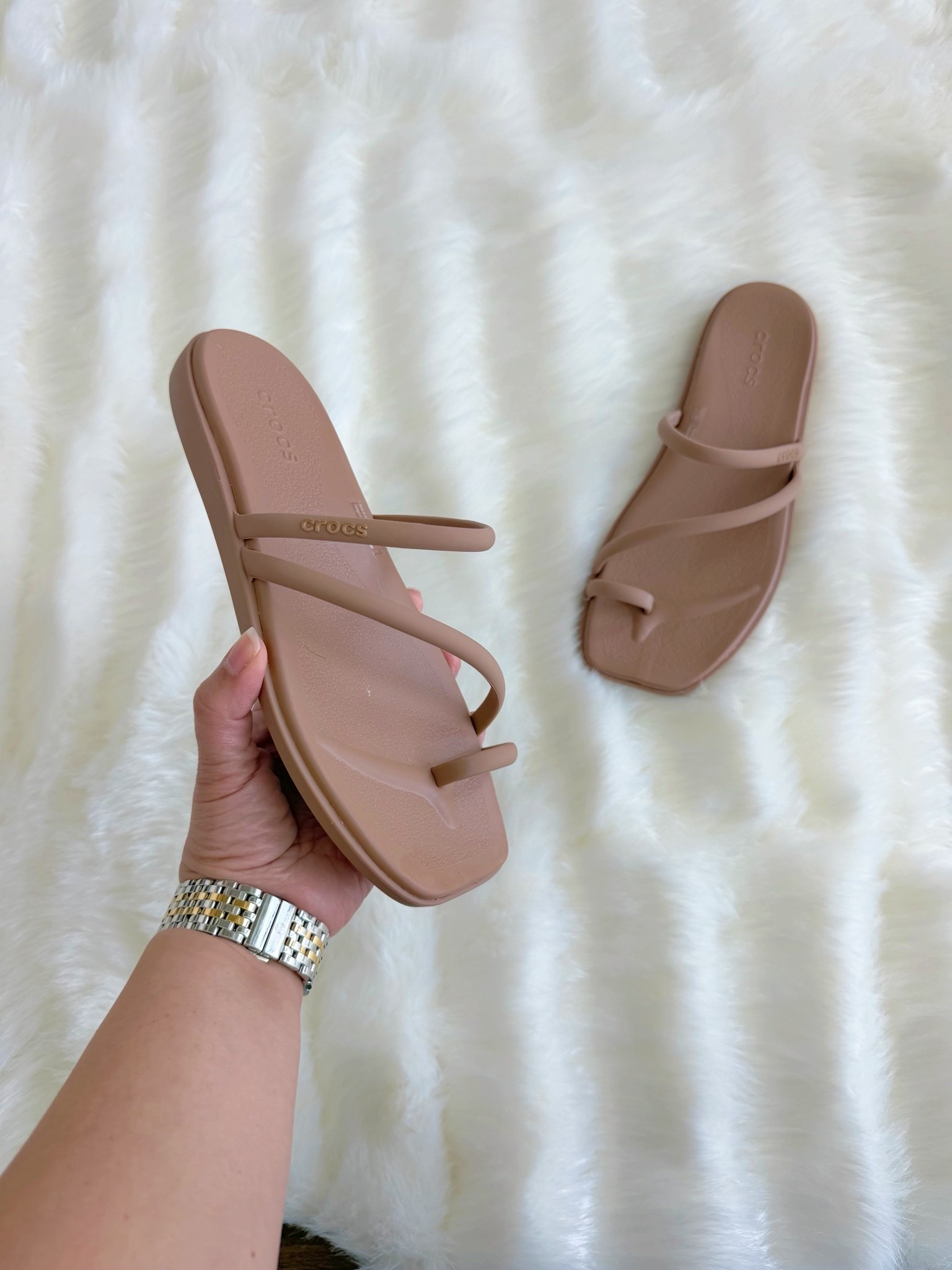I never thought I’d be buying Crocs again but I recently got these strappy toe loop sandals and I absolutely LOVE them! I wore them all week in Maui and walked everywhere in them and they’re so comfortable! They’re cute too and go with so many casual summer outfits and vacation outfits. Perfect for the pool and the beach too! They’re under $40 and a must-have item in your closet for the summer!

#LTKOver40 #LTKTravel #LTKSwim