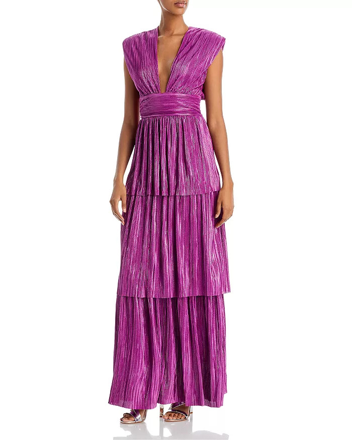 Judith Metallic Tiered Gown | Bloomingdale's (US)
