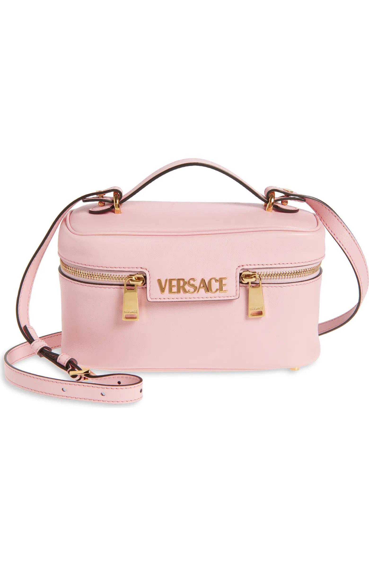Logo Tag Leather Vanity Bag | Nordstrom