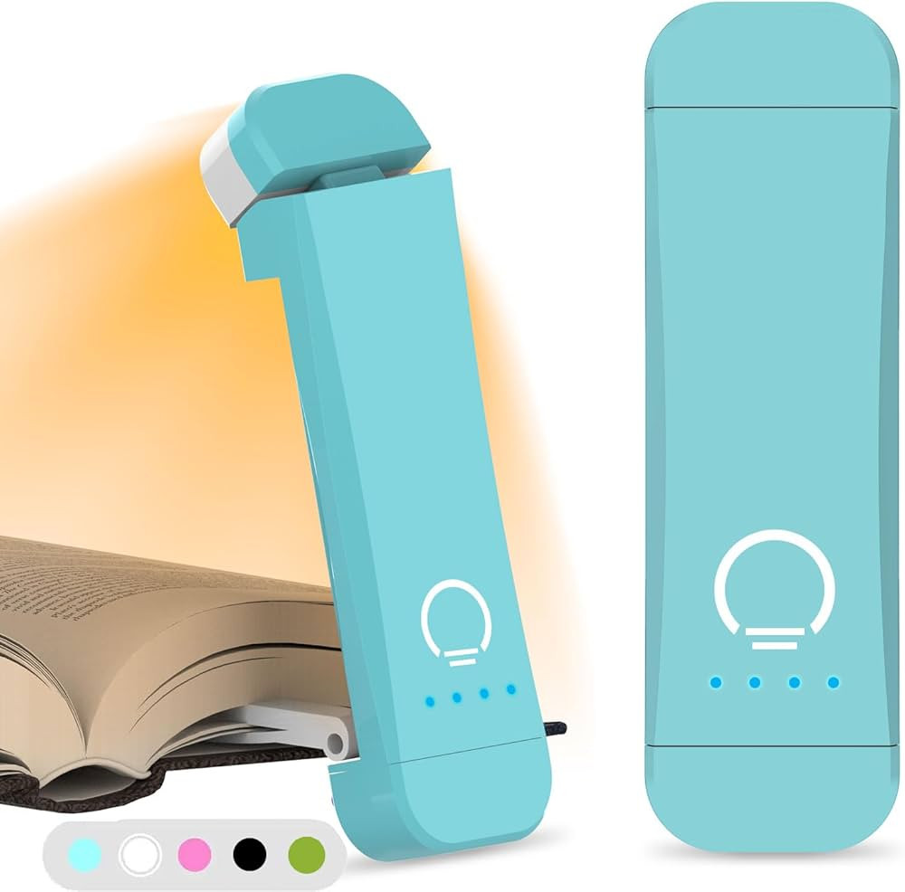 Book Reading Light,Silent Touch Book Lamp for Reading in Bed,Rechargeable Clip on Booklight with ... | Amazon (US)