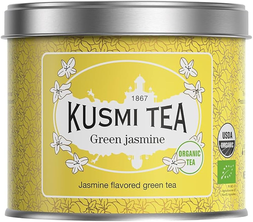 Kusmi Tea - Jasmine Green Tea - Organic Blend of Green Tea with Jasmine - Organic Flavored Green ... | Amazon (US)