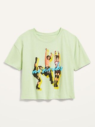 Cropped Licensed Pop Culture Graphic T-Shirt for Women | Old Navy (US)