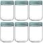NETANY 6-pack 16oz Glass jars with Airtight Lids, Overnight Oats Containers with Lids, Wide mouth... | Amazon (US)