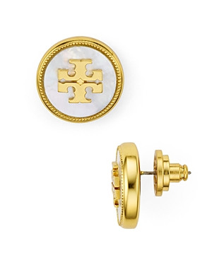 Tory Burch Logo Stud Earrings | Bloomingdale's (US)
