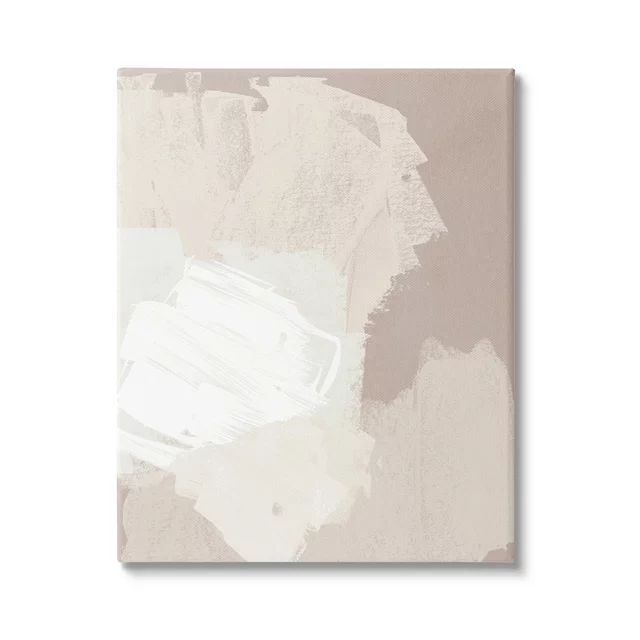 Stupell Industries Abstract Brush Strokes Collage Neutral Beige Tones Painting Gallery Wrapped Ca... | Walmart (US)