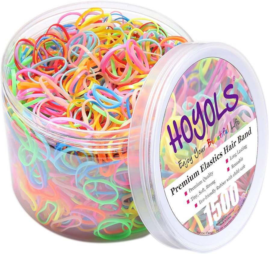 HOYOLS Baby Hair Ties Hair Rubber Bands for Toddler Infants Kids Girls Thin Small Hair Elastics T... | Amazon (US)