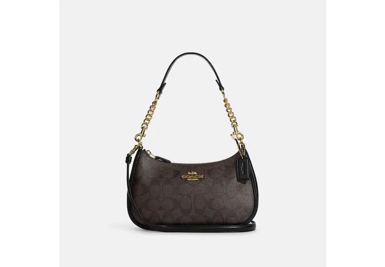 Teri Shoulder Bag In Signature Canvas | Coach Outlet