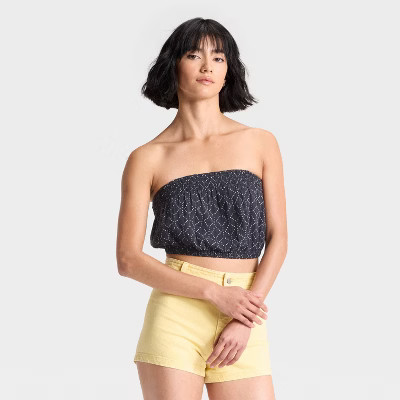 Women's Crinkle Gauze Tube Top - Universal Thread™ | Target
