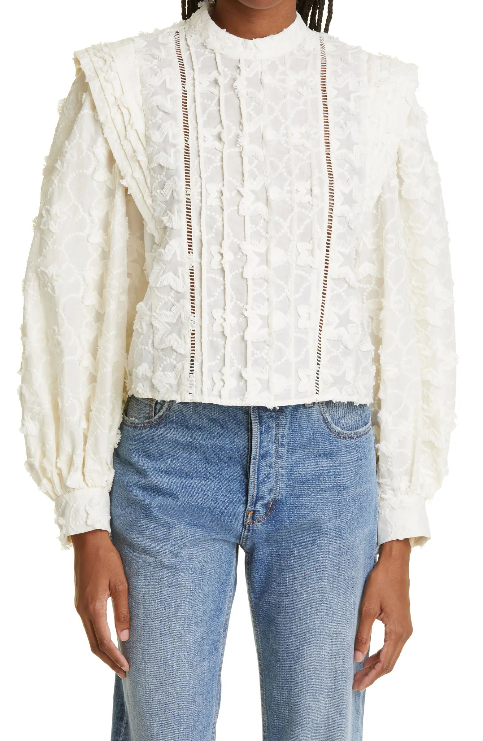 Star 3D Embroidered Blouse | Nordstrom
