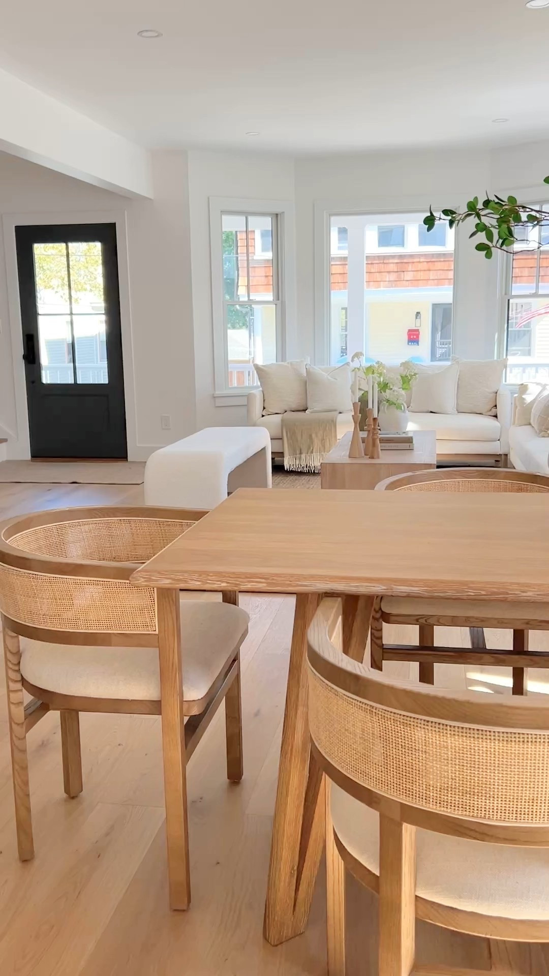 Beautiful curved cane back dining chairs. 

#diningchairs

#LTKHome