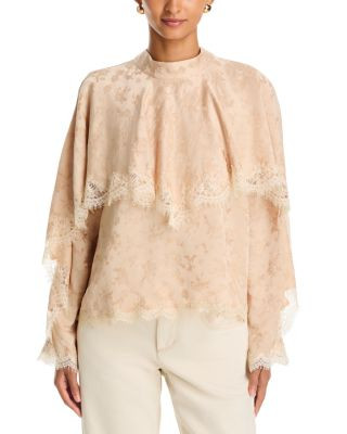 Sea Shay Lace Trim Long Sleeve Top | Bloomingdale's (US)