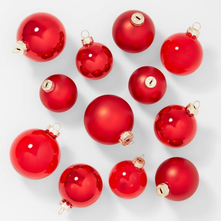 42ct Round Glass Christmas Tree Ornament Set - Wondershop™ | Target