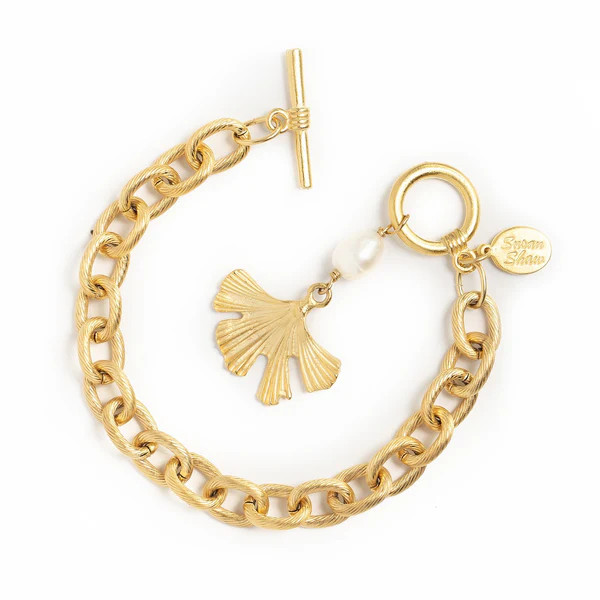 Ginkgo Toggle Bracelet | Susan Shaw