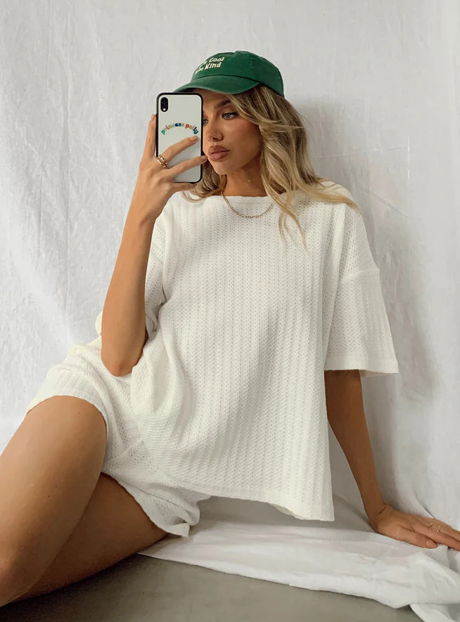 Cammie Knit Set White | Princess Polly US