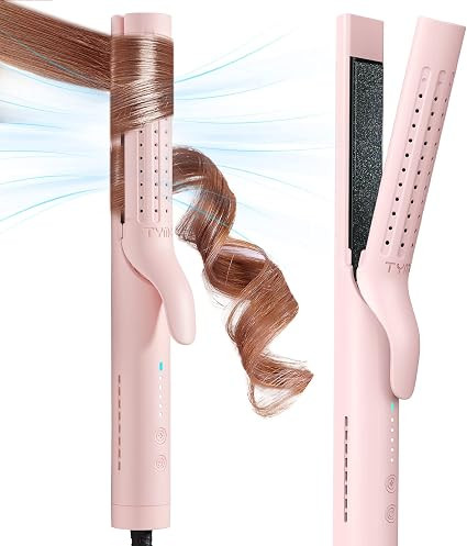 TYMO Airflow Styler Hair Straightener and Curler - Ionic Flat Iron Curling Iron in One, Ceramic P... | Amazon (US)