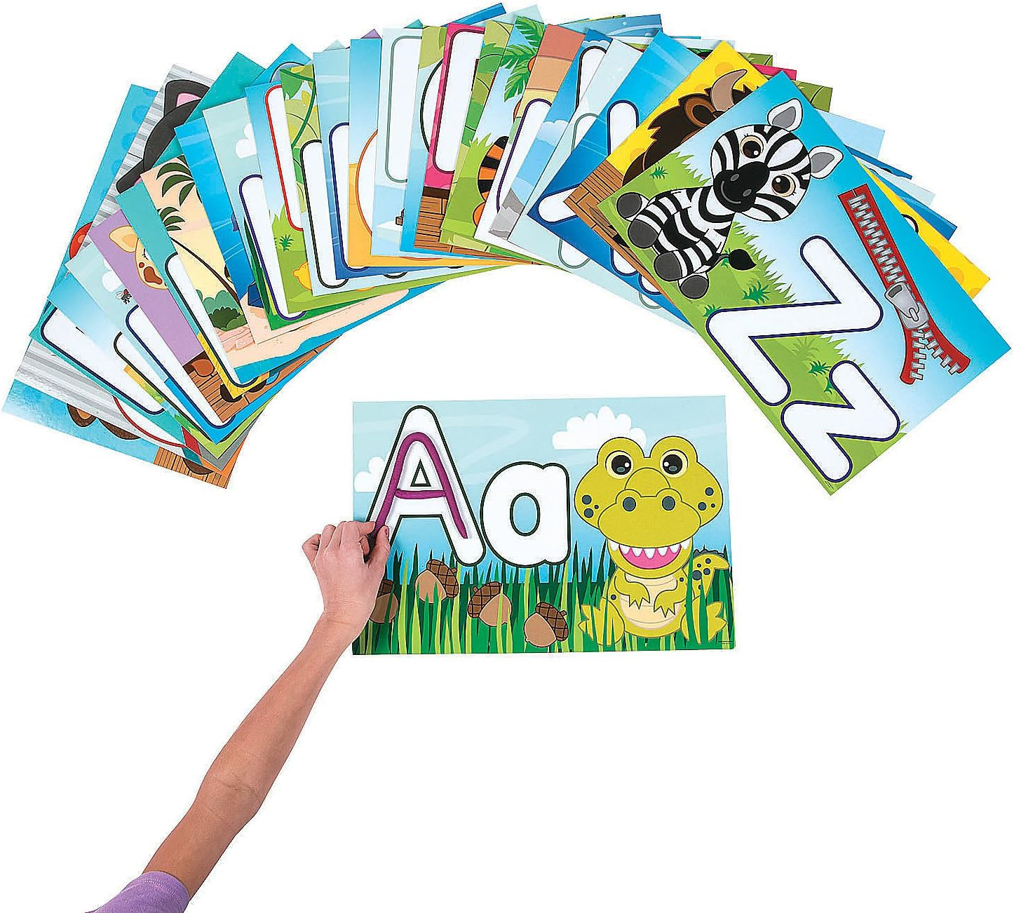 Fun Express Alphabet Letter Learning Mats - 26 Pieces - Educational and Learning Activities for K... | Amazon (US)