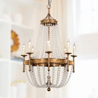 Century Bronze 28" Wide Crystal 8-Light Candle Chandelier | Bed Bath & Beyond