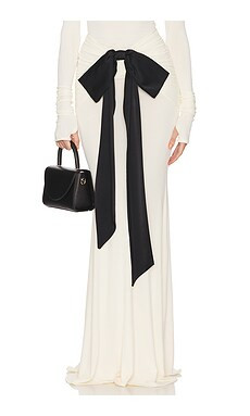 Helsa The Althea Jersey Skirt With Bow in Swiss Cream from Revolve.com | Revolve Clothing (Global)