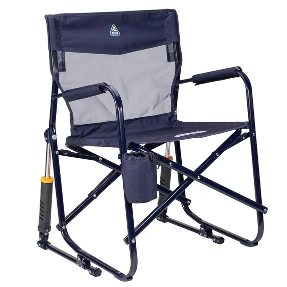 GCI Outdoor Freestyle Rocker Elite Folding Rocking Camping Chair, Rich Blue | Walmart (US)