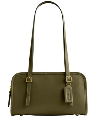 Swing Zip Small Leather Shoulder Bag | Macy's
