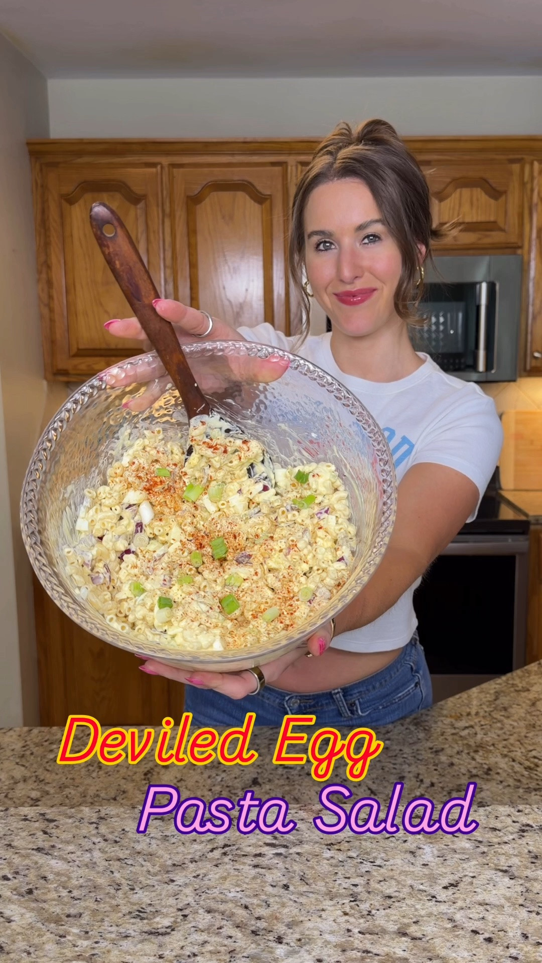Deviled egg pasta salad. Protein pasta. Banza pasta. High protein foods.

#LTKfoodie
