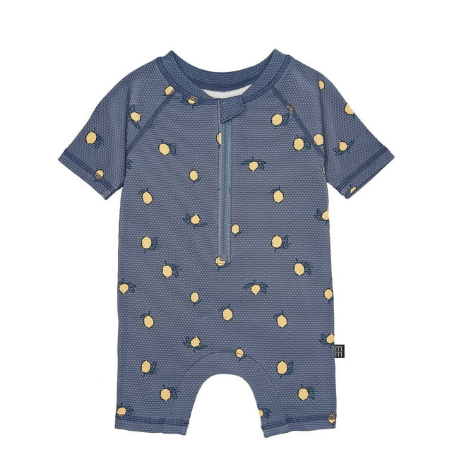 Modern Moments Rash Guard Swimsuit, Size 3-6 Months, Blue (Boy's) - Walmart.com | Walmart (US)