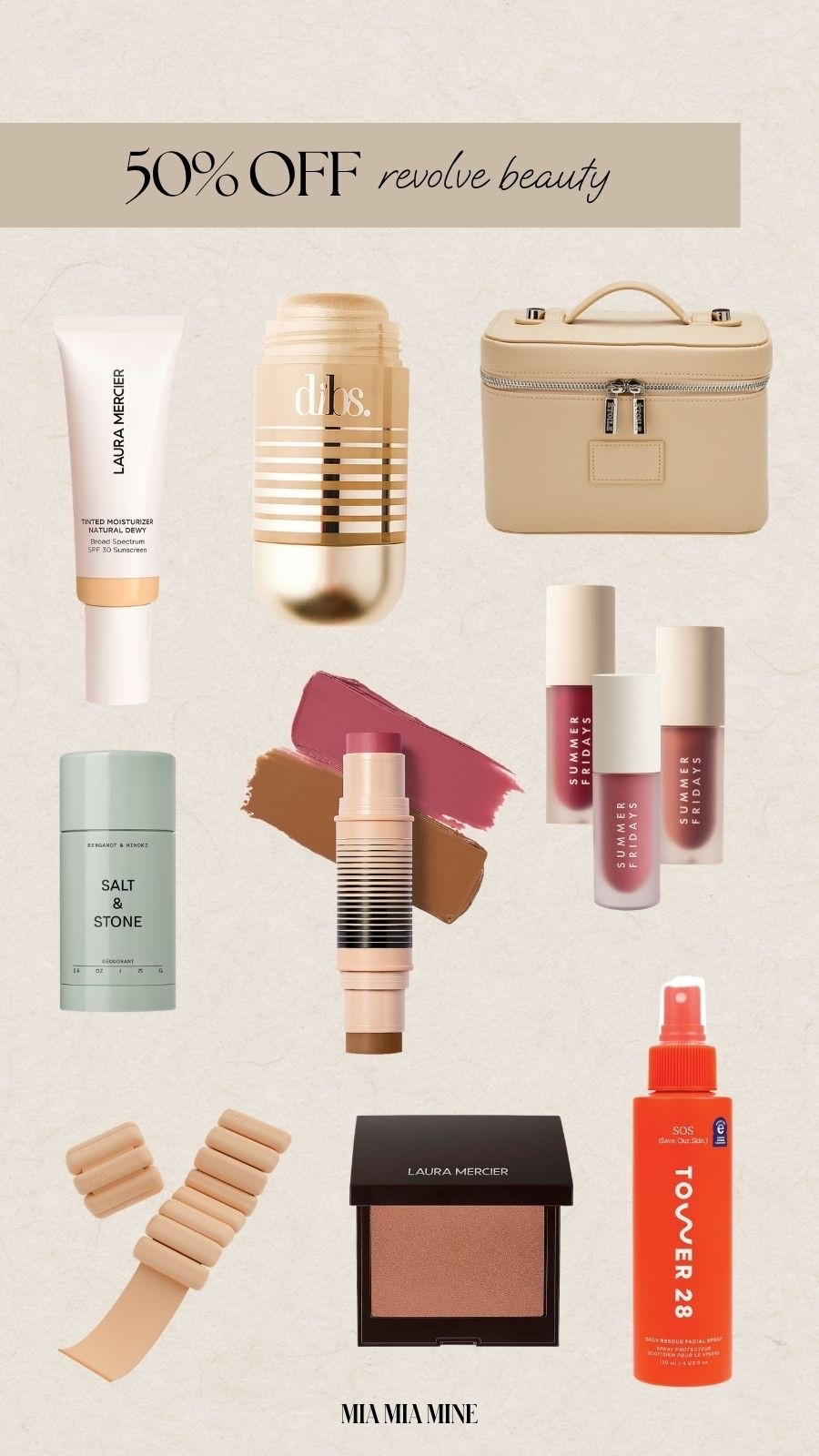Revolve beauty sale
Save 50% off summer Fridays, dibs, Laura mercier and more