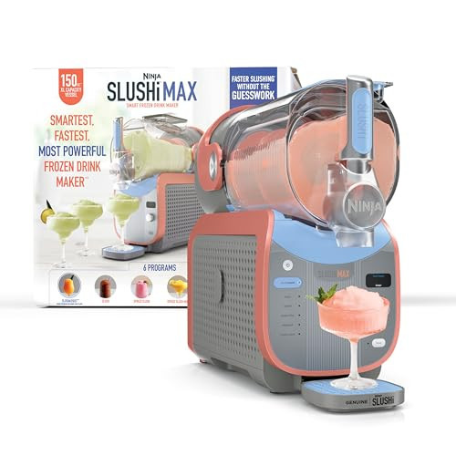 Ninja SLUSHi Max XXL Smart Frozen Drink Maker | Top Performance & Smart Technology, Party-Size 150oz Capacity, No Ice Needed, 6 Programs, Ideal Temp & Texture up to 12 hours | Peach FS605 | Amazon (US)